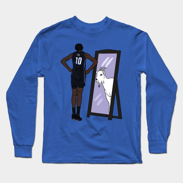 Bol Bol Mirror GOAT Long Sleeve T-Shirt by rattraptees